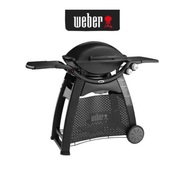 Weber 56010124 Q3100 Black Family Q Gas BBQ Barbeque LPG with lid in full black