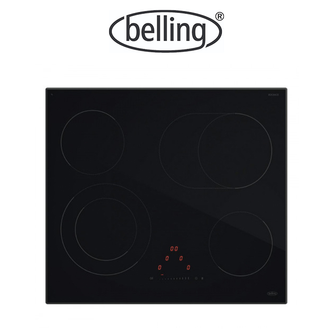 Belling BDC64CE 60cm 4 Zone Ceramic Cooktop, 9 cooking levels.