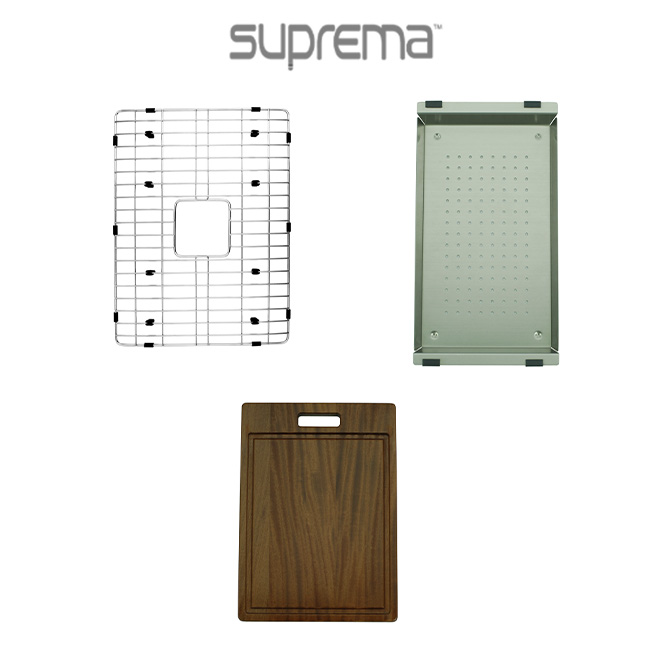 Suprema Kitchen Sink Accessories - Complements for Qubix Range, compatible Kitchen Sink Accessories